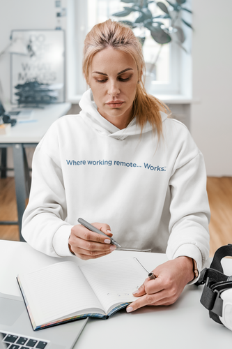 Where Working Remote.....Works Unisex Hoodie