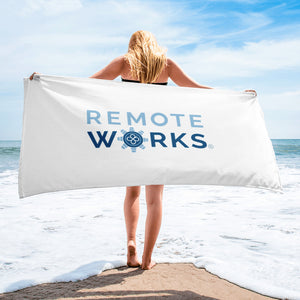 Remote Works Beach Towel