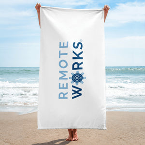 Remote Works Beach Towel