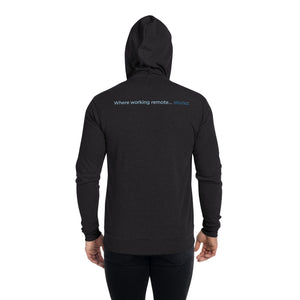 Remote Works Unisex zip hoodie