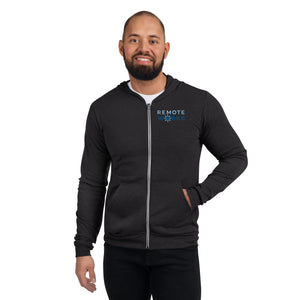Remote Works Unisex zip hoodie