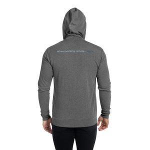 Remote Works Unisex zip hoodie