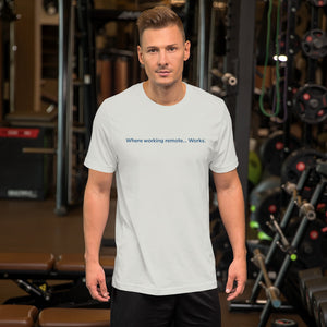 Where Working Remote....Works Unisex T-Shirt